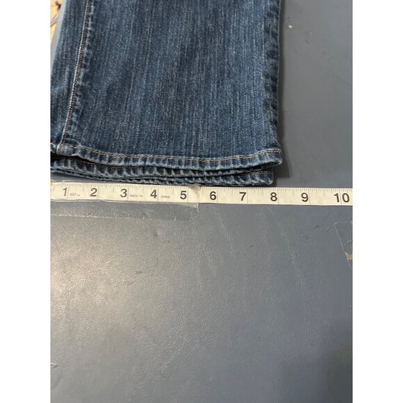 L.L.Bean Womens Favorite Fit Jeans Size‎ 20 Reg Dark Wash Denim Straight Leg - Picture 6 of 11